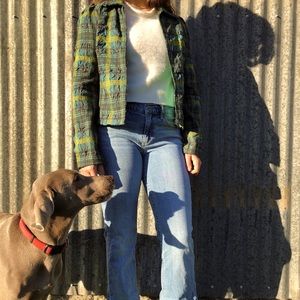 NWT Free People Plaid Blazer